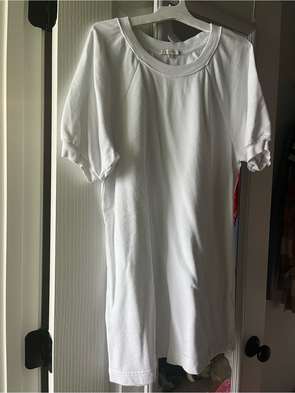 Z Supply White Crewneck Sweatshirt dress